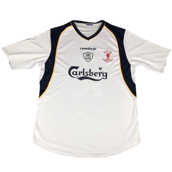 European Super Cup Camiseta Liverpool Primera equipo Retro 2005 Blanco